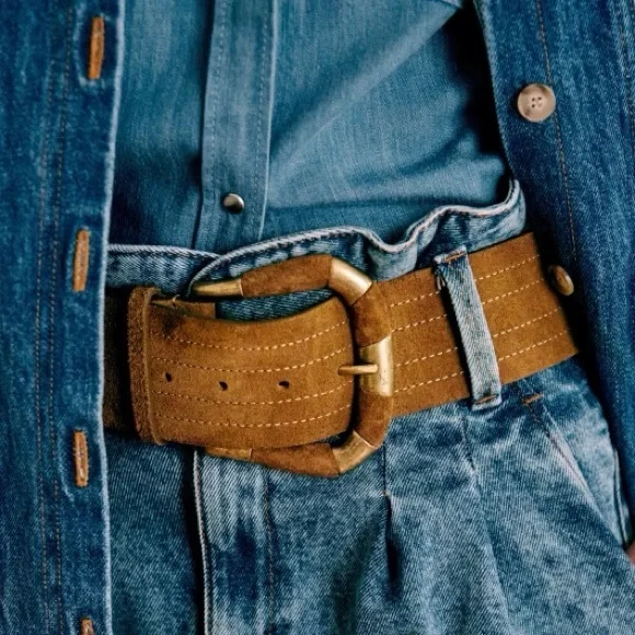 Sezane | Accessories | Nwt Sezane Sophie Belt Taupe 9cm  display picture 1